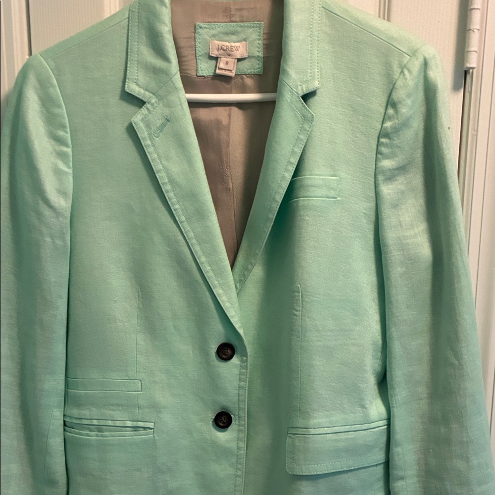 J. Crew Mint Green Women's Suit Jacket